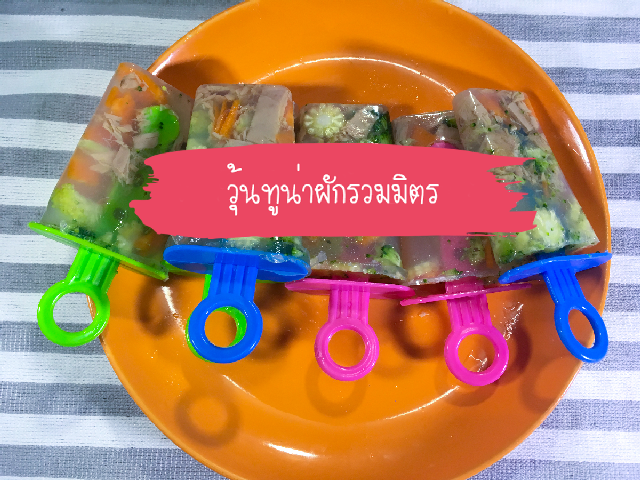 วิธีทำอาหารหมา วุ้นทูน่าผักรวมมิตร ขนมกินเล่นและบำรุงเส้นขนและผิวหนังของน้องหมา